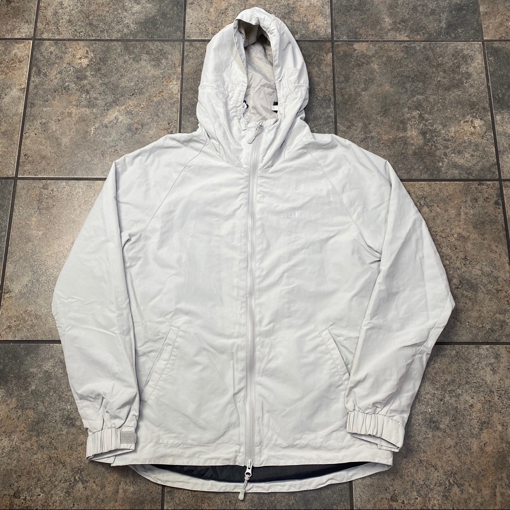 Men’s HUF Full Zip Windbreaker Jacket Size Small